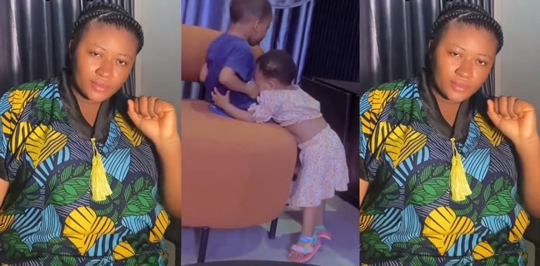 "Am not your mom am ur brother" – Little boy says after his younger sister refers to him as 'mommy' (VIDEO)