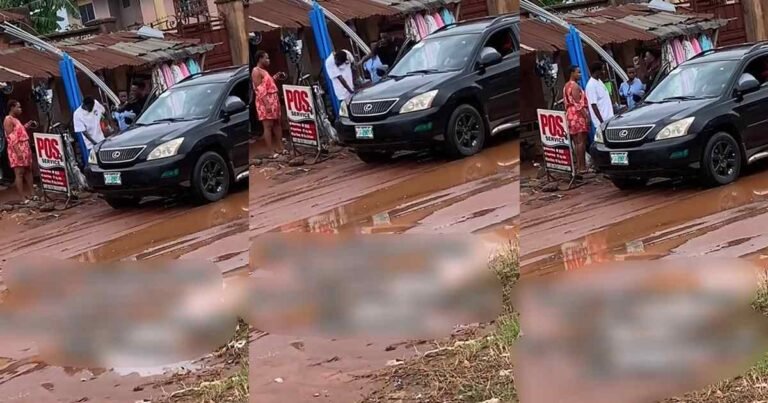  Drama as motorist gets out of his vehicle and sl@ps a passerby after splashing him with mud water (VIDEO)