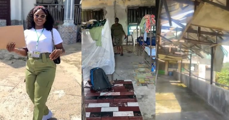 "The vice principal said the corper’s lodge is cozy and is best we stay here" – Corps member says as she reveals the condition of the corpers' lodge at her PPA (Watch)