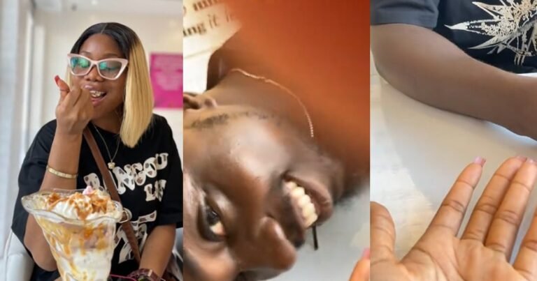 “Video me na” – Lady shares how her date unexpectedly appeared in her video, despite not wanting to show his face (WATCH) "Video me na" – Lady shares how her date unexpectedly appeared in her video, despite not wanting to show his face (WATCH)