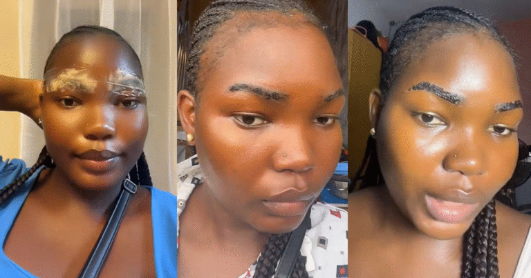 Lady reveals her microblad!ng healing process after eyebrow results fell below expectations (WATCH) Lady reveals her microblad!ng healing process after eyebrow results fell below expectations (WATCH)
