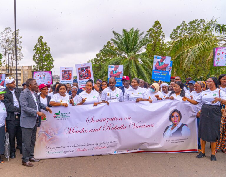 Oyo gov's wife champions Measles, Rubella vaccination