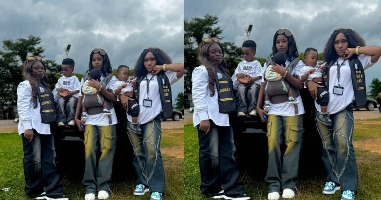 "Proud mums ,proud graduates" – Ladies celebrate their sign-out with their toddlers (IMAGES)