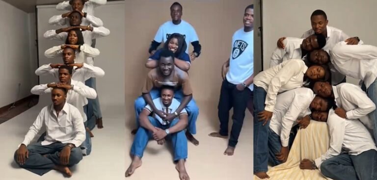 “When the only girl in the squad insist we all do a photoshoot” – Lady makes her male friends do a group photoshoot before they leave university (IMAGES) “When the only girl in the squad insist we all do a photoshoot” – Lady makes her male friends do a group photoshoot before they leave university (IMAGES)