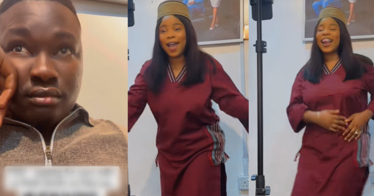 “You dare not interrupt the video” – Man patiently waits as wife finishes her GRWM before heading to church (WATCH) "You dare not interrupt the video" – Man patiently waits as wife finishes her GRWM before heading to church (WATCH)