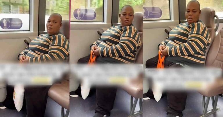 "Your Nigerian mum will never see and mind her business" – Lady says as her mother gestured to m0ck a supposed passenger's footwear on a public bus (WATCH)