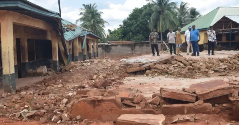 Anambra school collapse: Flooding destroys classrooms