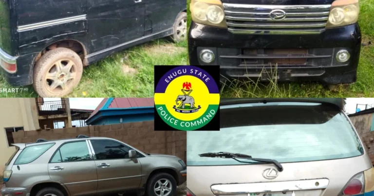 Police recover vehicles stolen since 2018 in Enugu