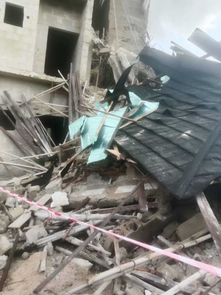 Rivers govt seals collapsed three-storey building site