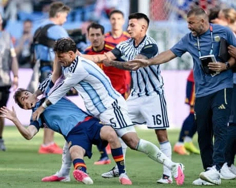 FIFA Probes Post-Match Scuffle After Spain’s World Cup Win Spain v Argentina World Cup final