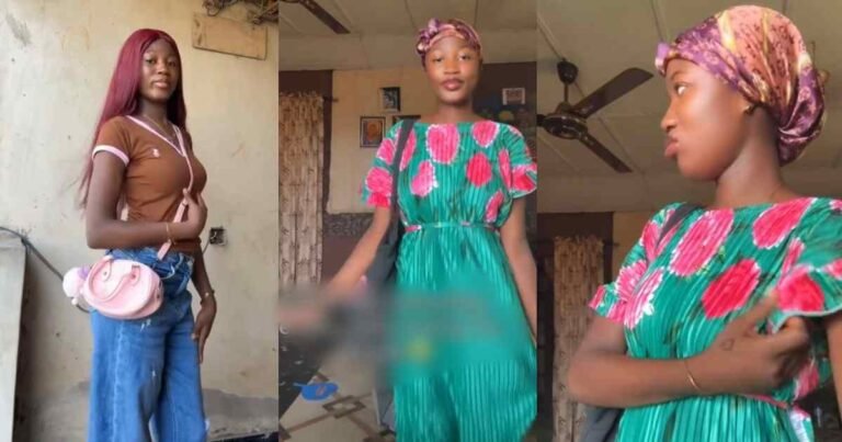 Lady régrets using her mum's tailor after the outfit turns out off (Watch)