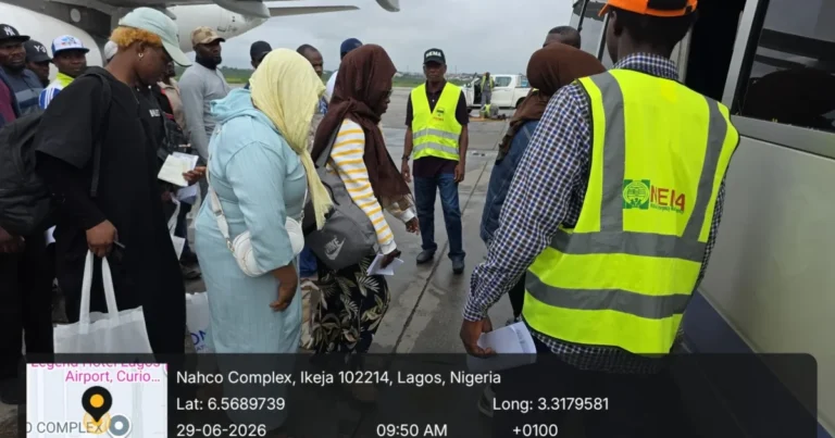 Last Batch of 40 Nigerians Return From South Africa Last Batch of 40 Nigerians Return From South Africa