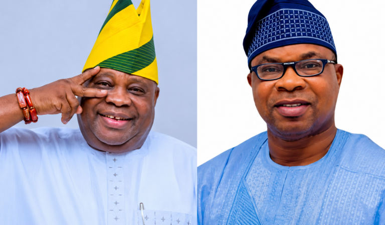 Osun: Adeleke, Oyebamiji meet as APC scribe holds fidau prayer for mother