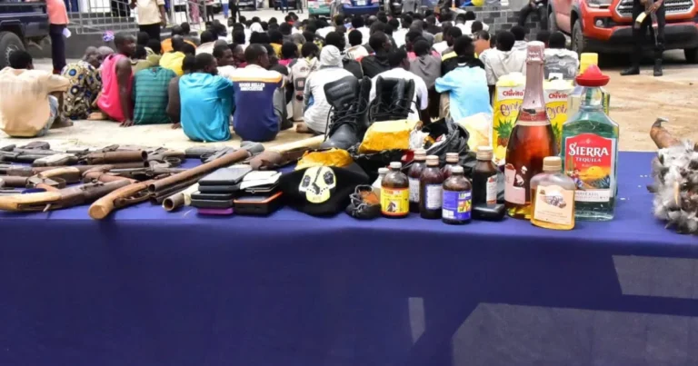 Police arrest 135 suspects, recover 26 firear