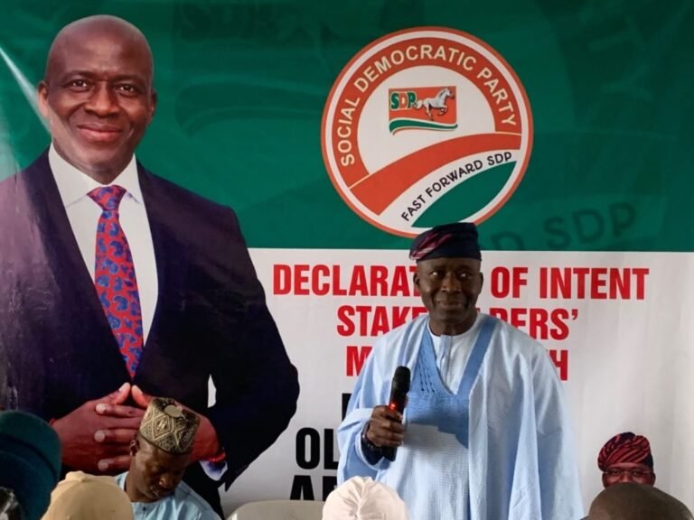 2027: Nigeria needs leaders who can build lasting systems — SDP’s Agboola