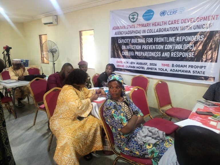 Adamawa govt, UNICEF train frontline responders on cholera, other diseases response