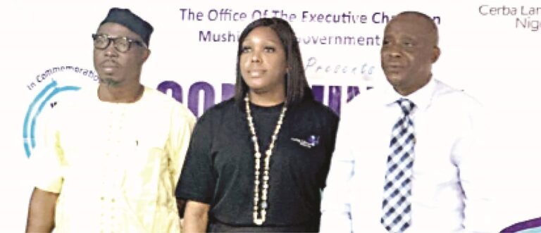 From left: Vice Chairman of Mushin Local Government, Hon. Karaole Semiu; Managing Director, Cerba Lancet Nigeria, Dr Olayemi Dawodu; and Medical Officer of Mushin Local Government, Dr Kayode Odufuwa during a community health education and free screening programme organised by Cerba Lancet Nigeria in collaboration with Mushin Local Government Area, Lagos, to commemorate 2026 World Hepatitis Day.