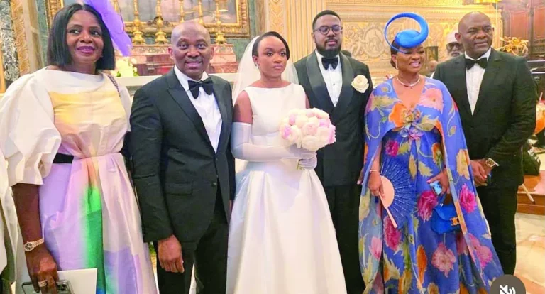 Tony Elumelu's Dance Moves Steal Show at Niece's Wedding
