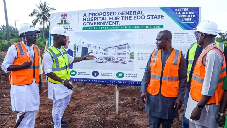 Okpebholo takes healthcare to grassroots, breaks ground for Iguobazuwa Hospital