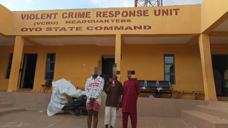 Police arrest three suspects over alleged murder, armed robbery in Ibadan