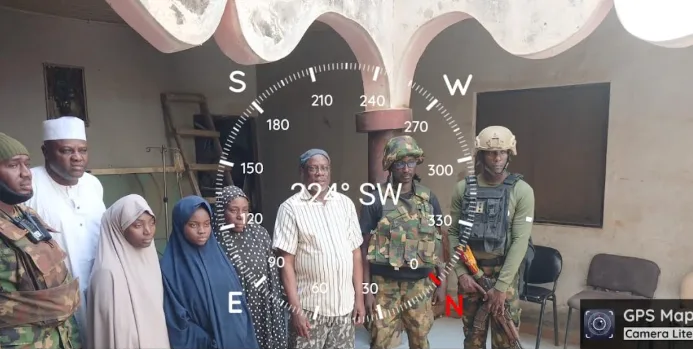 Soldiers rescue three abducted victims in Kebbi Rescued Abducted Victims